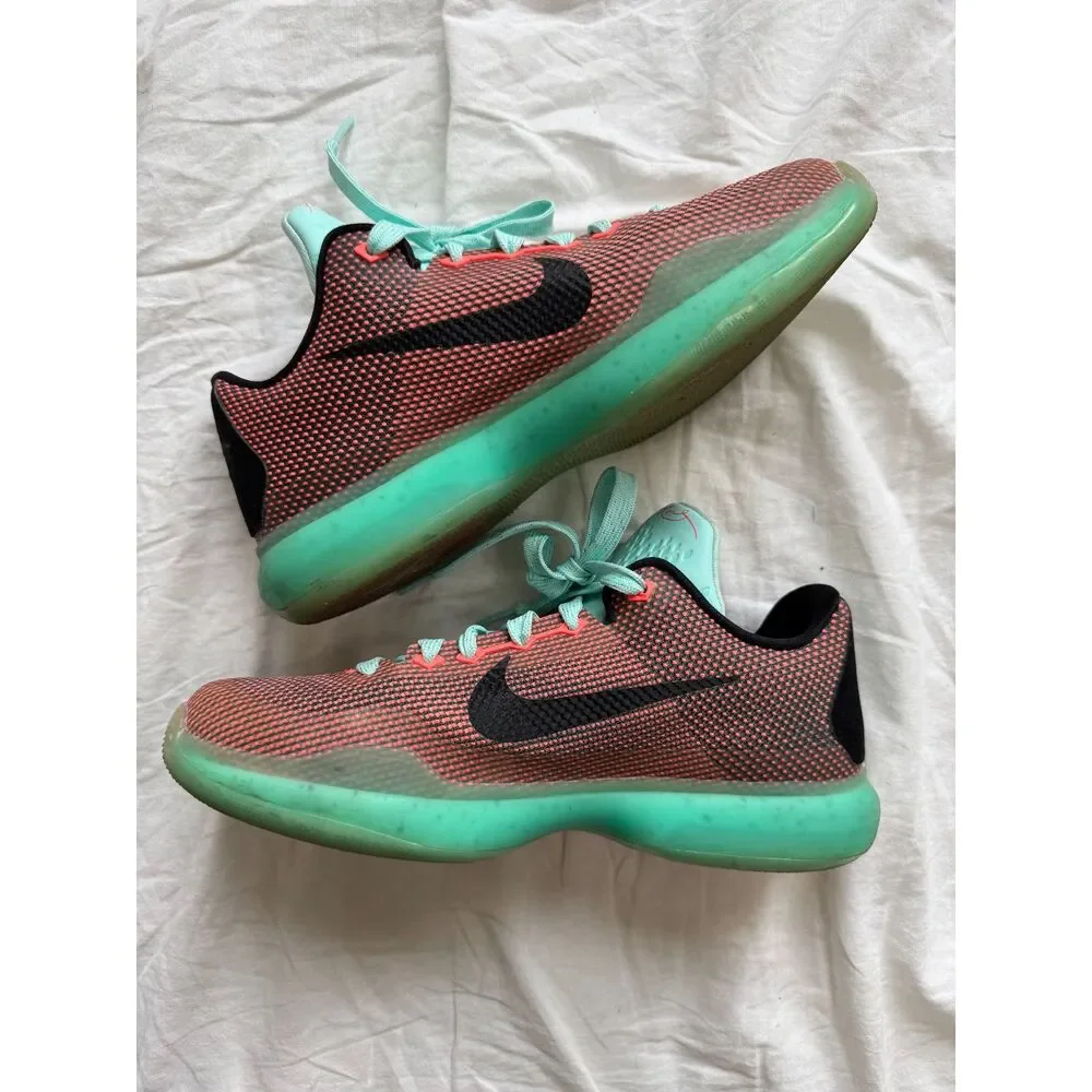 Nike Kobe 10 Easter GS Hot Lava Sunset Glow Basketball Shoes Size 5Y